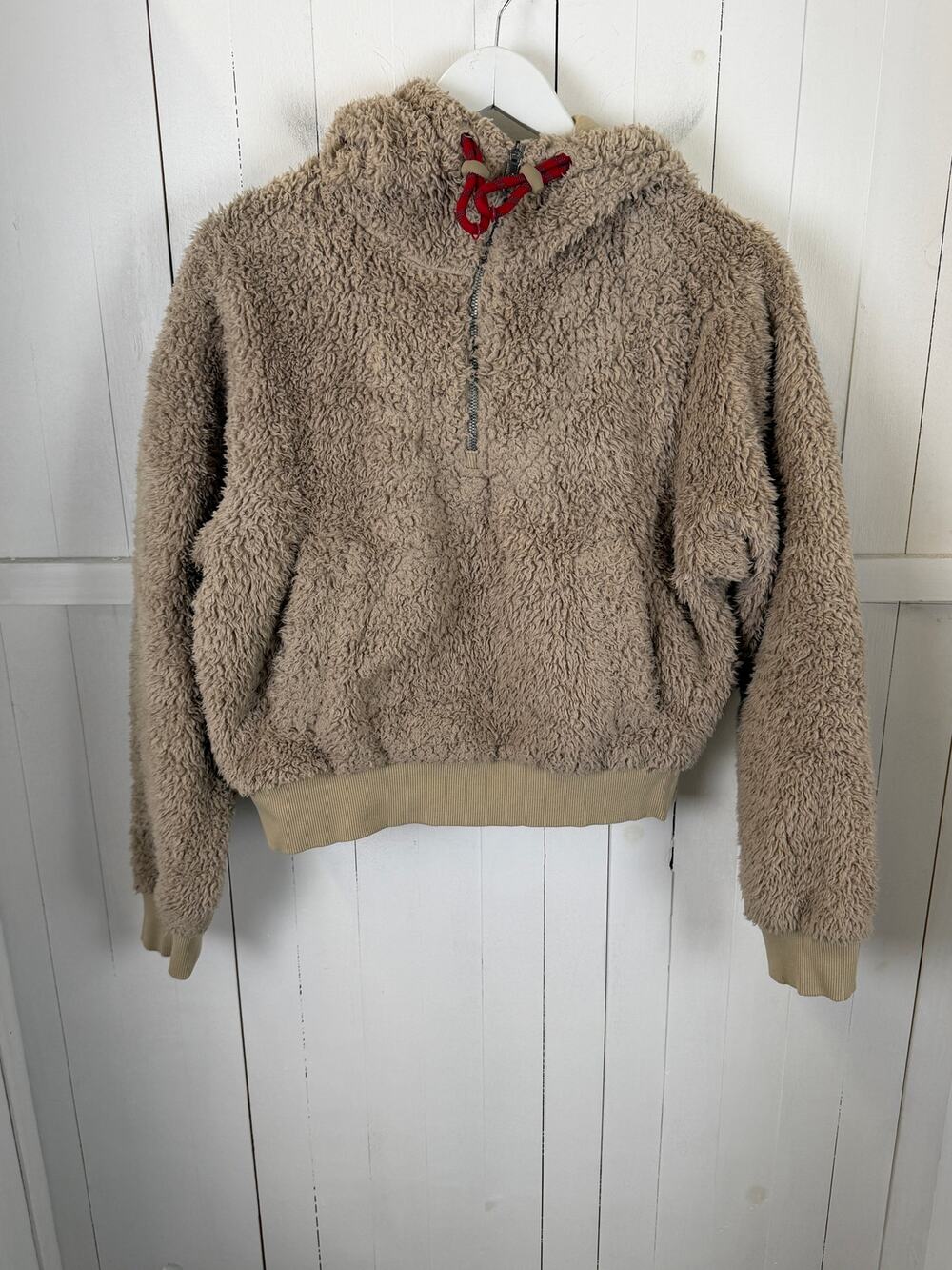 Lululemon Tan Pullover Hoodie Size 6 Women's Excellent Condition